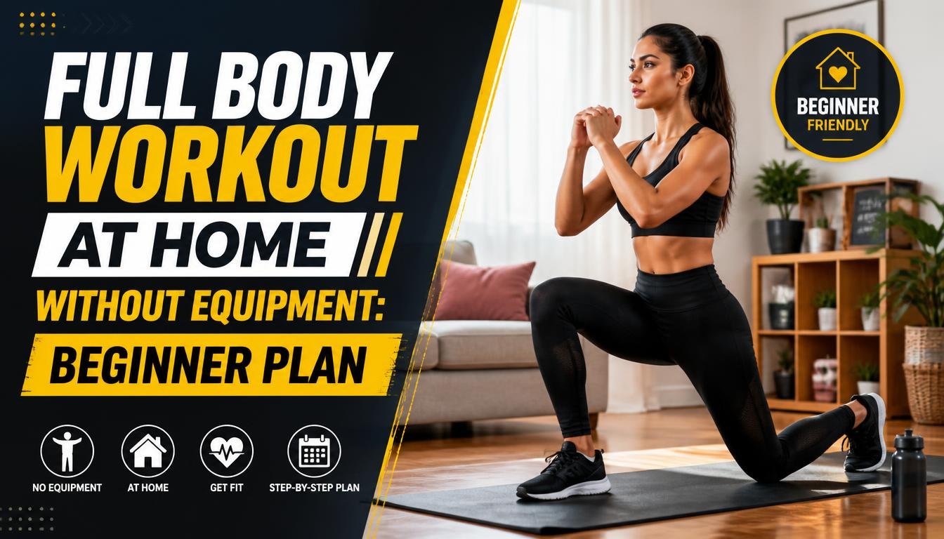 Person doing a bodyweight full body workout at home without equipment