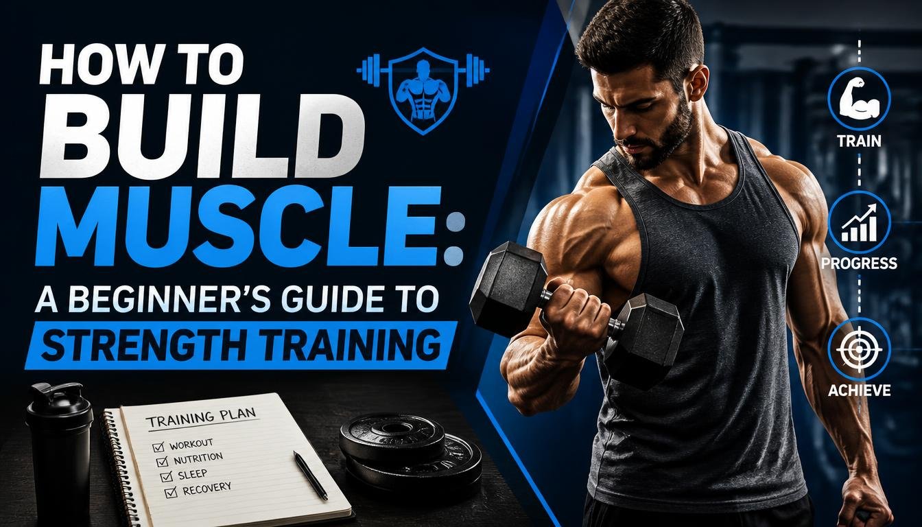 Beginner learning how to build muscle with strength training