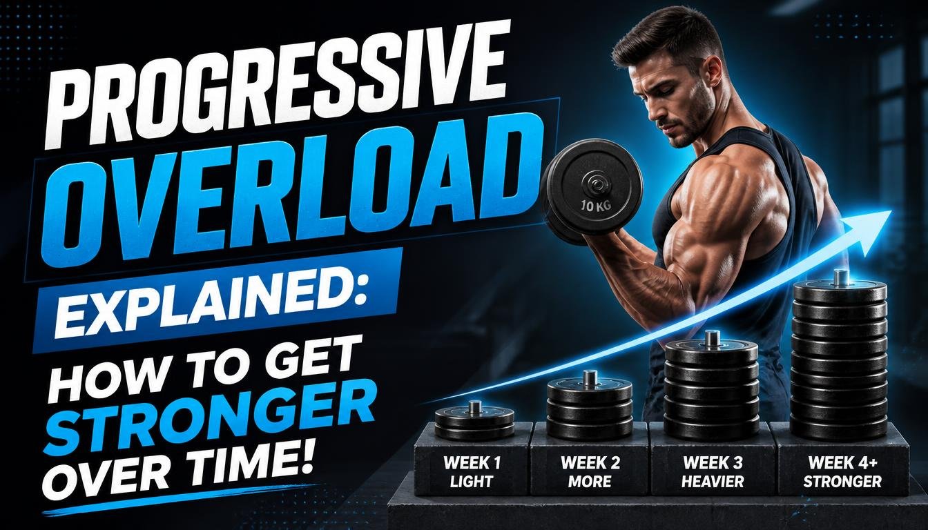 A person progressively increasing the weight during a strength training workout